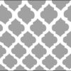 Grey_White Trellis Microfiber